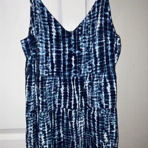 Blue and White Tie-Dye blouse from old navy